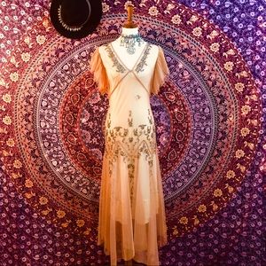 annabelle embroidered maxi slip